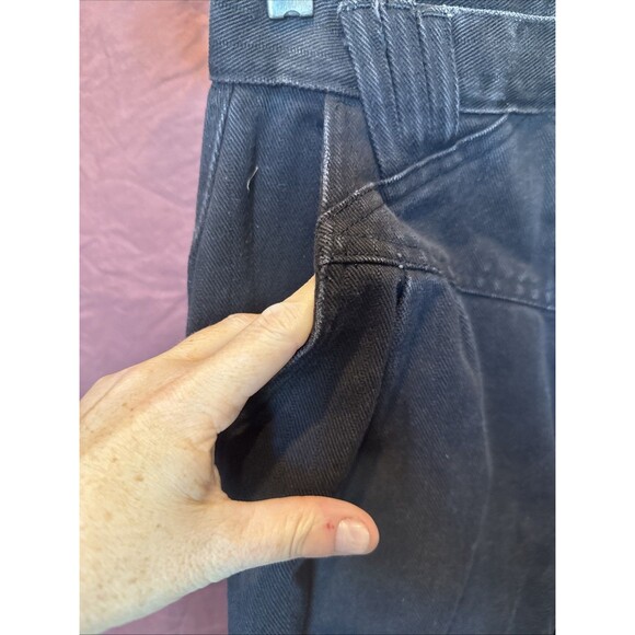 Vintage Rockies Rocky Mountain Jeans Worn in Black 27/5 Made in USA High Rise - Picture 3 of 10